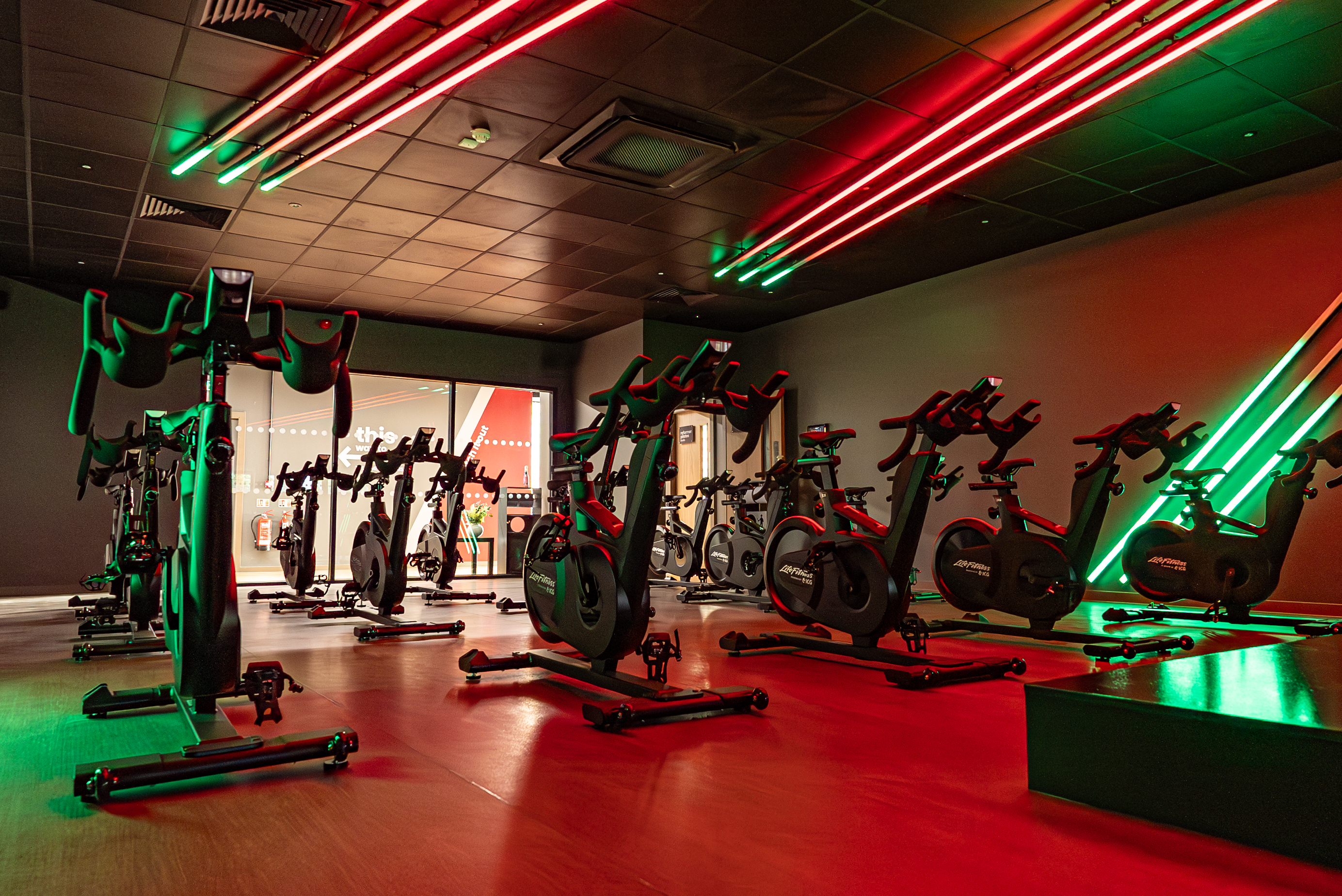 Snap Fitness Redditch - Ride Room Lighting